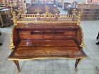 17 Century Louis Xvl Style Rolling Top Desk With 300lbs Of Bronze-hand Made