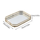Mirrored Tray Decorative Mirror For Perfume Organizer Jewelry Dresser Organizer