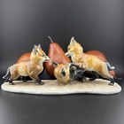 Rosenthal Figurine   3 Fox Kits   Cubs   Pups Playing - Fritz Heindenreich 1939
