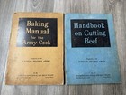 Vtg 1940   s Wwii Era Military Culinary Manuals Livestock Meat Board Lamb Baking