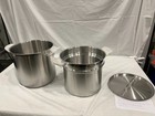 Vigor Ss1 Series 16 Qt Stainless Steel Aluminum-clad Double Boiler Set
