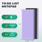 Magnetic Notepads Note Pads For Fridge With Full Magnet Back  180 Sheets Purple