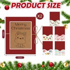 2 Pack Christmas Gift Card Book 5 Slots Money Holder  Reindeer Merry Christmas M