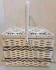 Vintage Wicker Singer Sewing Basket With Extra Items Needles  Straight Pins