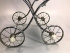 Vintage Metal   Material Baby Doll Teddy Toy Buggy Stroller Bed Carriage Pram