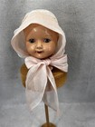 Antique Baby Hat Light Pink Organdy Wide Ties Original 1920-40