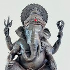 Hindu God Statue Pikanet Ganesha Elephant Success 4hand Lp Key Thai Amulet 18370