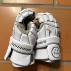 Warrior Burn Lacrosse Gloves Size Large White Bg1 Large Breathable