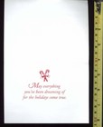 Kitten Sleeping With Candy Cane Christmas Card  29 - 1 Card   1 Blank Envelope