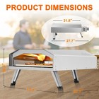 Big Horn Outdoors 12  Gas Pizza Oven portable Stainless Steel Outdoor Pizza Oven
