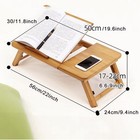 Adjustable Foldable Laptop Desk Portable Bed Table With Angle Height For Bedroom