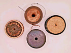 Lot Of 4 Wood Fishing Line Spools -two Gladding And Two Without Labels Vintage