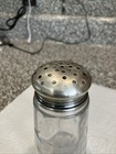 Antique Sterling Silver Cll  Powder Or Sugar Shaker Cut Glass