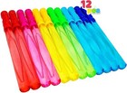 12pcs Big Bubble Wands For Kids Bubbles Refill Solution Summer Toys Gifts