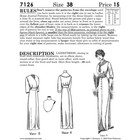 Past Patterns 7126 - Early 1900s Front Closing Dress Sewing Pattern Bust 38 B38