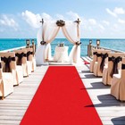 Red Carpet Runner For Party 2 6 X 15 Ft Prom Decoration Not Slip Red Aisle Rug V