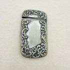 Antique Metal Match Safe Vesta Case Ornate Scrollwork Design Mulconroy Co  Inc