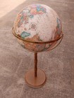 Vintage Replogle 16 Inch Diameter Globe World Classic Series Metal  Wood Stand