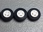New Lego White Wheel 8mm X 6mm With Black Tire 14mm X 4mm  x4  4624   59895