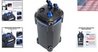 Canister Filter Aquarium 265gph External 3-stage With Media For Large Tanks