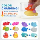 Bath Toy 6pcs Color Changing Bath Toys For Kids Ocean Sea Animal Bathtub Toys
