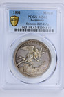 Germany 1801 New Year s Silver Medal Father Time Sommer B25 2 Ag Pcgs Ms 63