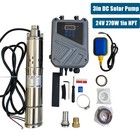 3  Solar Pump Submersible Pump Bore Dc 24v 270w Deep Well Pump   Mppt Controller