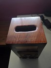 Wood   Metal Safe-style Coin Bank W  Metal Locking Door  Slot Top  4362