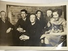 Men Women Group Black   White Vintage Antique Picture Candid 1940 Snapshot