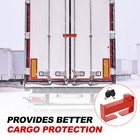 Steel Cargo Door Lock Shipping Container Lock W  2 Keys Heavy Duty Security Red