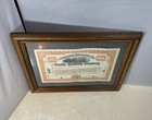 Antique 1915 Chicago Rock Island Pacific Railway Company Framed  100 Share Bond