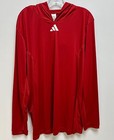 Adidas Hoodie Men s Program Training Lightweight Ls Hood Logo Sizes  Xs--3xl New
