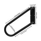 Wall-mounted Handrail U-shape Safety Handle Hand Railing Grab Bars 3 Steps Left