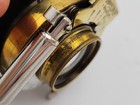 Antique Gundlach Optical Co  5x7 F8 Brass Folding view Camera Lens In Shutter