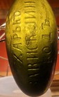 Awesome Torpedo Glob Top Russian Mineral Water Bottle Beautiful Color 