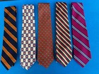 Brooks Brothers Makers Vintage Silk Ties Made In Usa Lot Of 5