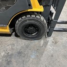 2017 Cat Gp20n 4000lb Used Pneumatic Forklift Lp Gas Triple Mast Sideshift