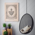 The Sacred Heart Of Jesus 1874 Christian Bible God Canvas Wall Art Print