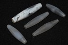 5 Authentic Ancient Bactrian Margiana Banded Agate Beads Circa 2500 To 2250 Bce