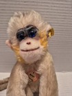 Vintage Steiff Mungo Mohair Monkey Stuffed Animal Toy Tags And Ear Button