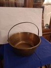 Vintage Brass Copper Jelly Pan With Iron Top Handle Antique Large Rustic 10 5 