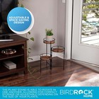 Birdrock Home 3-tier Acacia Wood Plant Stand - Adjustable Collapsible