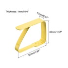 Tablecloth Clips 50mm X 40mm 420 Stainless Steel Table Cloth Holder Yellow 2 Pcs