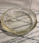 Vintage Large Clear Crystal Glass Cigarette cigar Ashtray