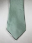 Brand Q Men s Tie Necktie Neckwear 59   l X 3 5   w Teal Solid Pattern