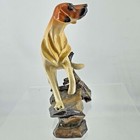 Unique Realistic Hound Beagle Hunting Dog In Motion Small Resin Figurine 5 