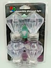 4 Pc Set Led Tea Light Diamond-shape Submersible Waterproof Wedding Floral Party