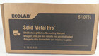 4x Ecolab Solid Metal Pro 6110751 Solid Destaining Machine Warewashing Detergent