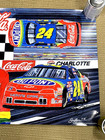Jeff Gordon 1995 Coca-cola 600 Poster Autographed By Sam Bass Nascar Dupont  24