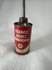 Vintage 1960   s Texaco Home Lubricant Empty Metal 3 Oz Handy Household Oil Can